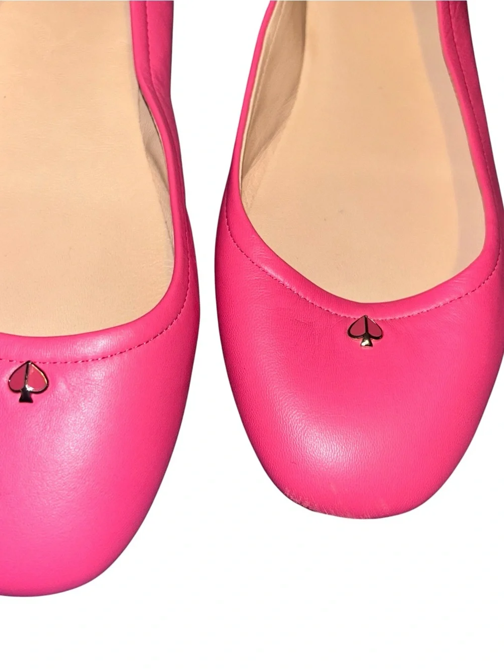 Kate Spade new york kora pink leather ballet flats size 9.5 slip on